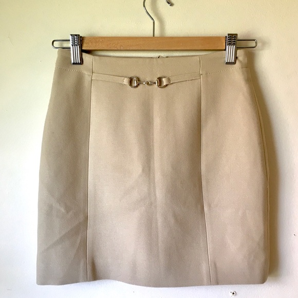 💖 NUDE MINI SKIRT 💖 - Picture 3 of 6